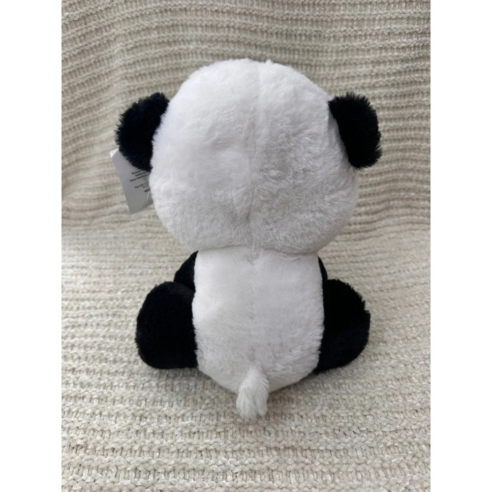 Six‎ Flags Panda Plush Stuffed Animal Sparkle Blue Eyes 12 Inch Kids Toy Kawaii